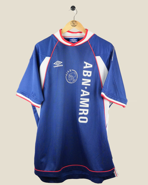 AJAX 1999/00 LAUDRUP AWAY SHIRT (XL) UMBRO