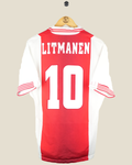 AJAX 1997/98 LITMANEN HOME SHIRT (M) UMBRO