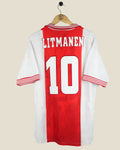 AJAX 1996/97 LITMANEN HOME SHIRT (L) UMBRO