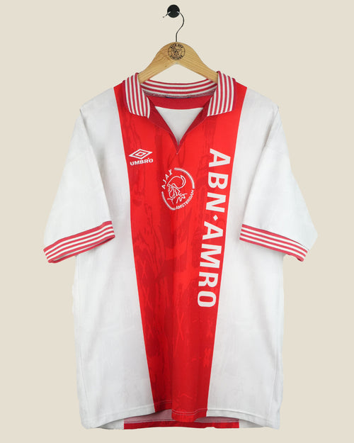 AJAX 1996/97 LITMANEN HOME SHIRT (L) UMBRO
