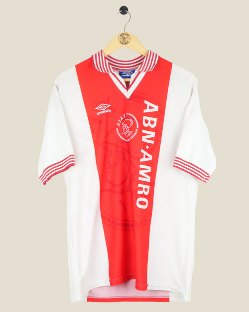 AJAX 1995/96 LITMANEN HOME SHIRT (L) UMBRO
