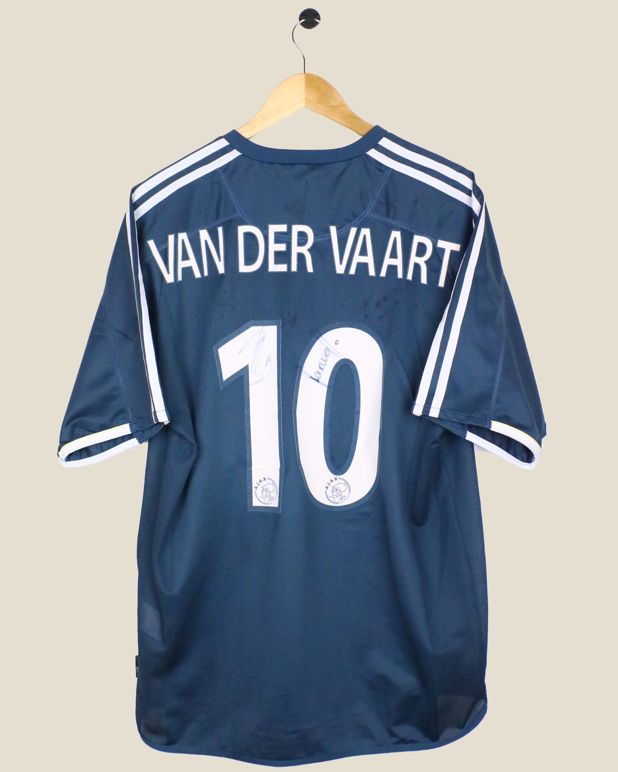 AJAX 2003/04 VAN DER VAART SIGNED BY VDV & IBRAHIMOVIC (L) ADIDAS