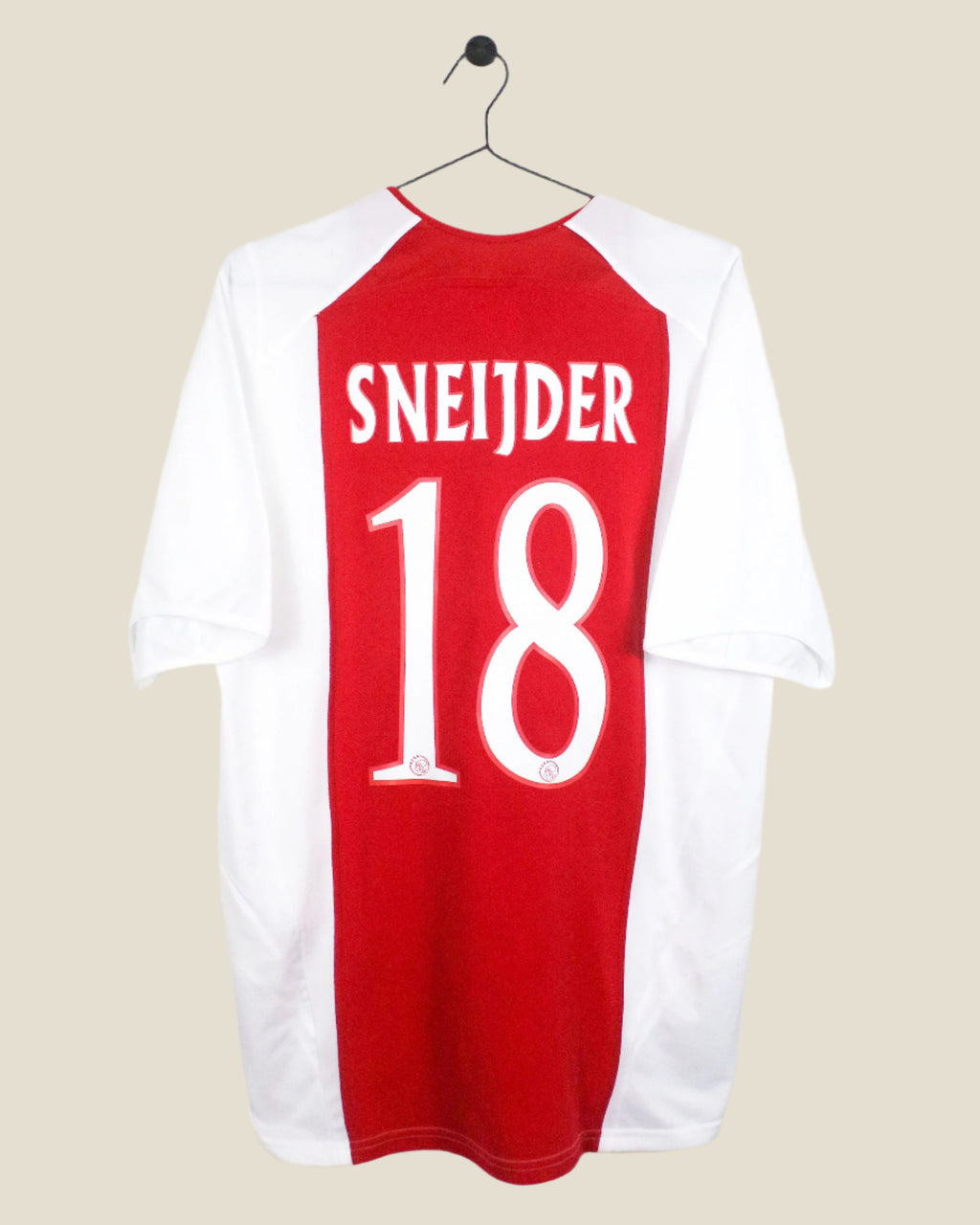 AJAX 2005/06 SNEIJDER #18 HOME SHIRT (M) ADIDAS