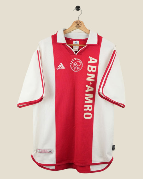 AJAX 2000/01 VAN DER VAART HOME SHIRT (L) ADIDAS