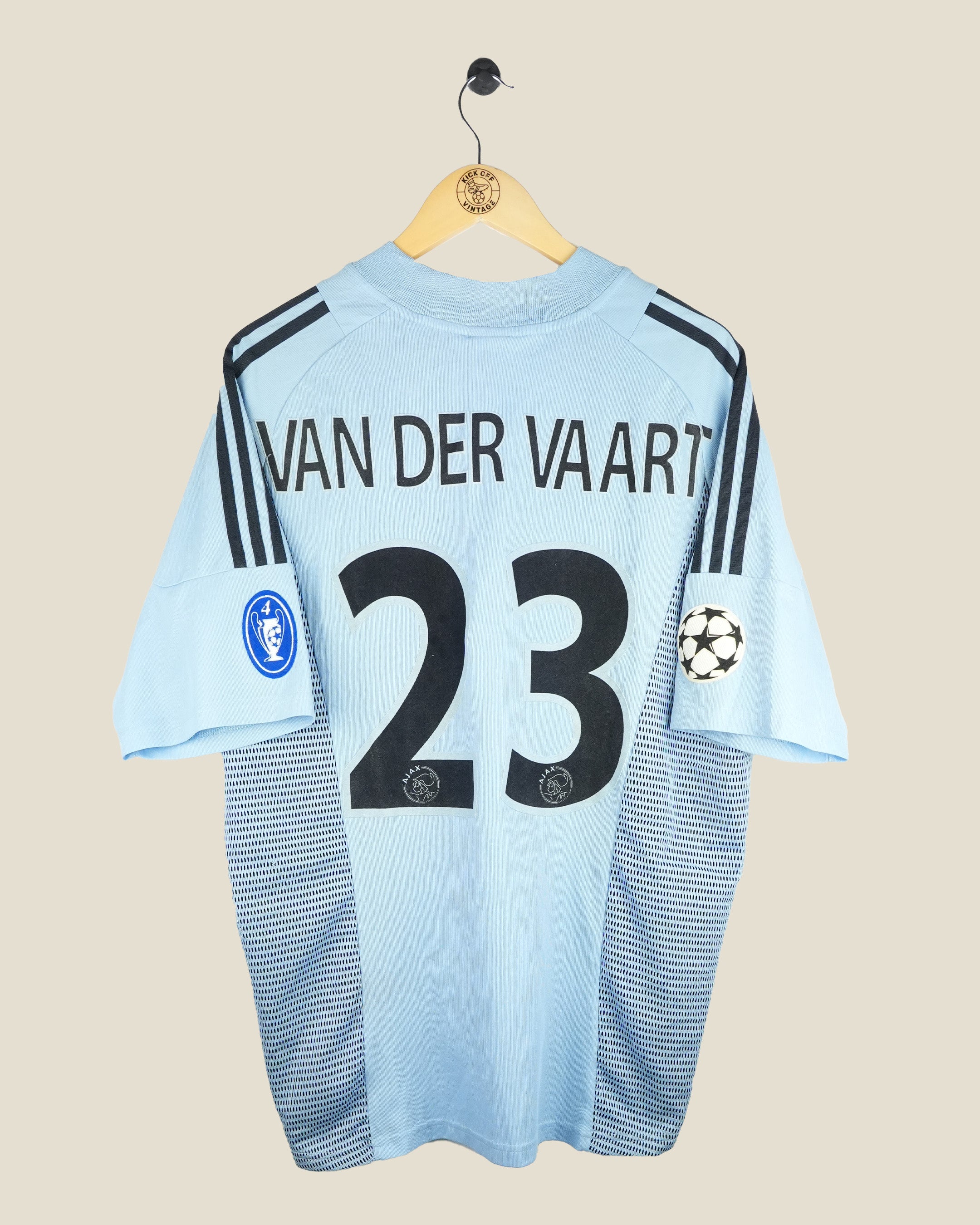 AJAX 2002/03 VAN DER VAART UCL AWAY SHIRT (XL) ADIDAS