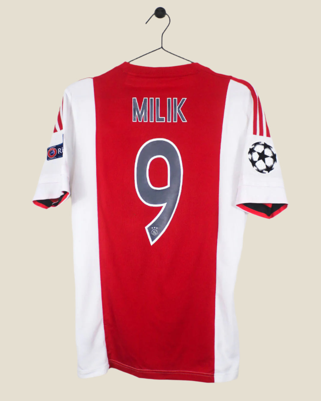 AJAX 2015/16 MILIK #9 UCL HOME SHIRT (S) ADIDAS