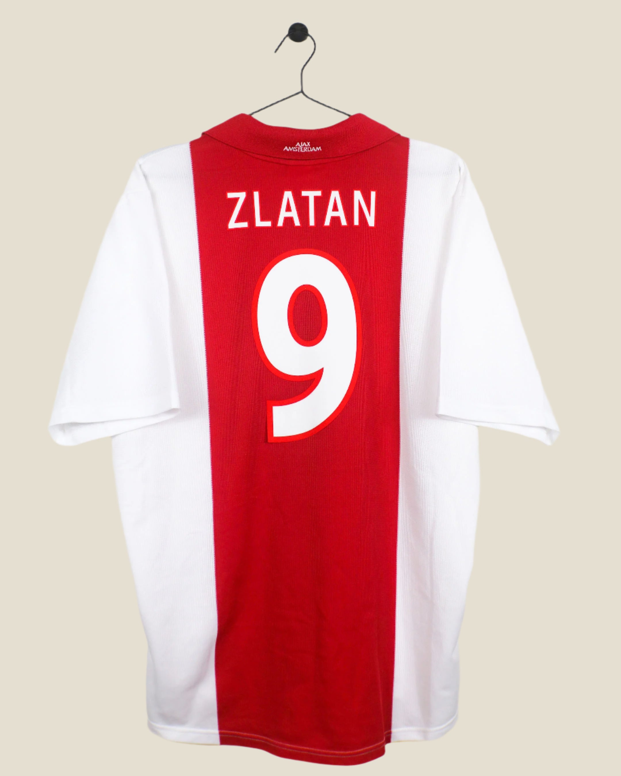 AJAX 2001/02 ZLATAN #9 HOME SHIRT (L) ADIDAS