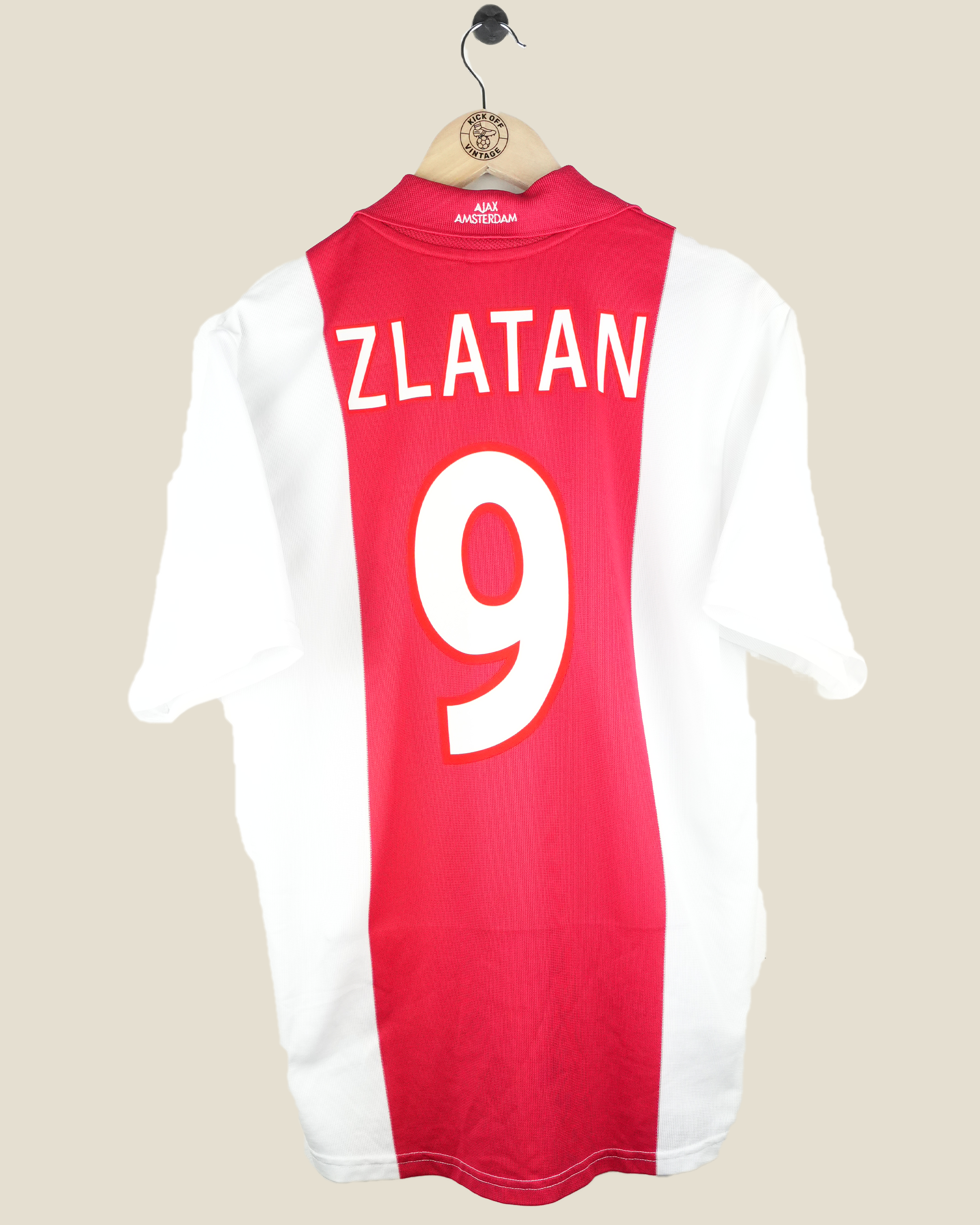 AJAX 2001/02 ZLATAN HOME SHIRT (M) ADIDAS
