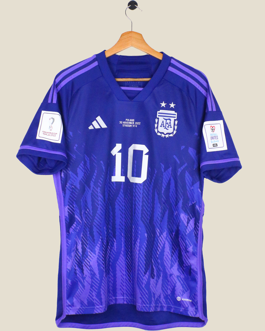 ARGENTINA 2022 MESSI WORLD CUP AWAY (M) ADIDAS