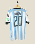 ARGENTINA 2014 AGUERO WC MDT VS NETHERLANDS HOME SHIRT (M) ADIDAS