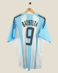 ARGENTINA 2002 BATISTUTA HOME SHIRT SOUTH AMERICAN VERSION (XL) ADIDAS