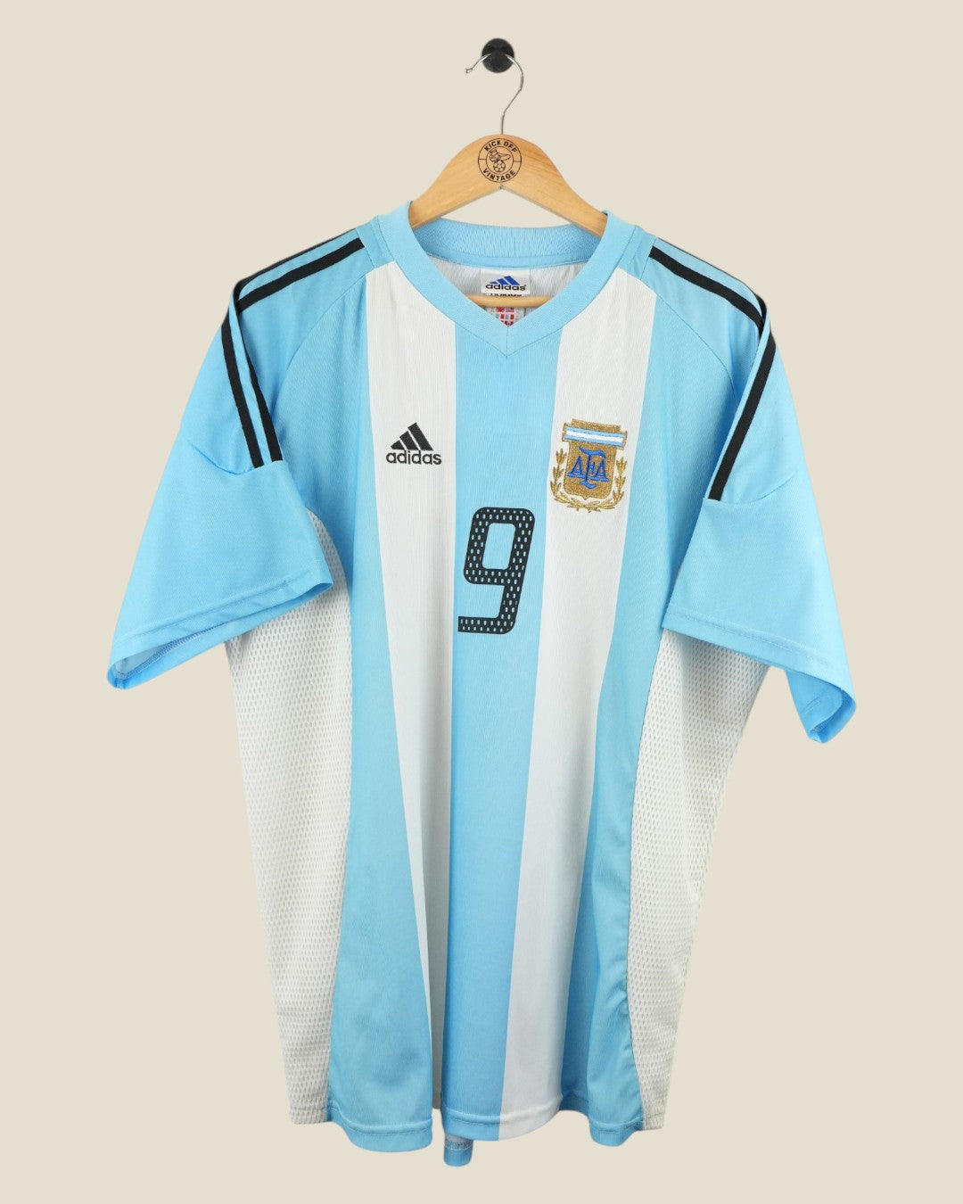ARGENTINA 2002 BATISTUTA HOME SHIRT SOUTH AMERICAN VERSION (XL) ADIDAS