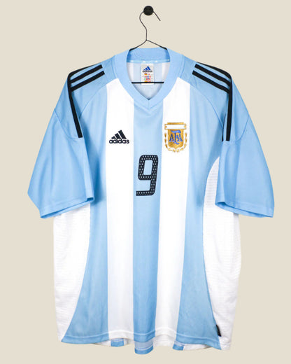 ARGENTINA 2002 BATISTUTA HOME SHIRT (L) ADIDAS