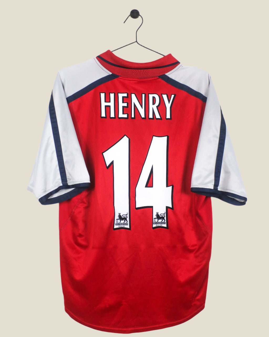 ARSENAL 2000/02 HENRY #14 HOME SHIRT (M) NIKE