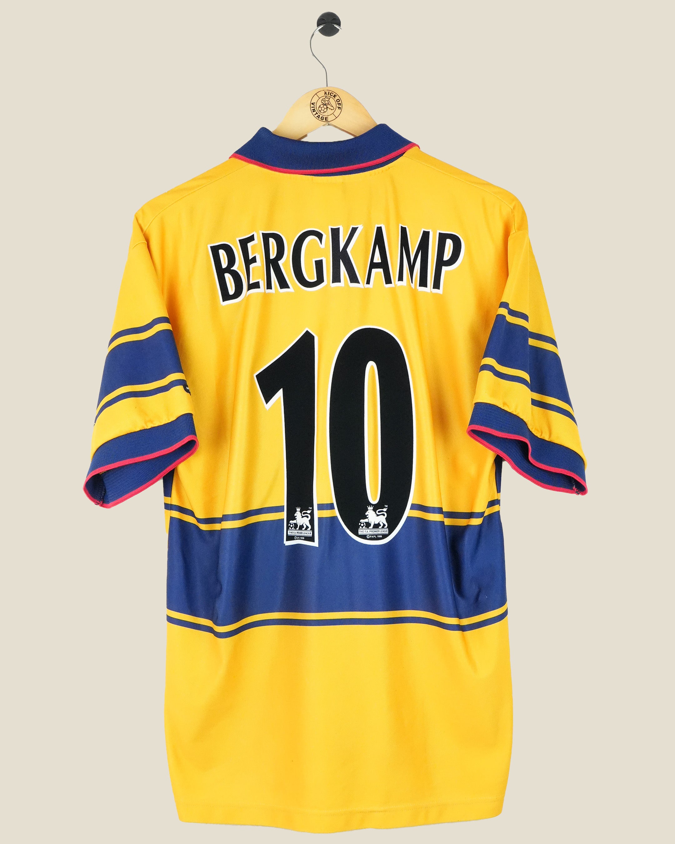 ARSENAL 1997/99 BERGKAMP AWAY SHIRT (L) NIKE