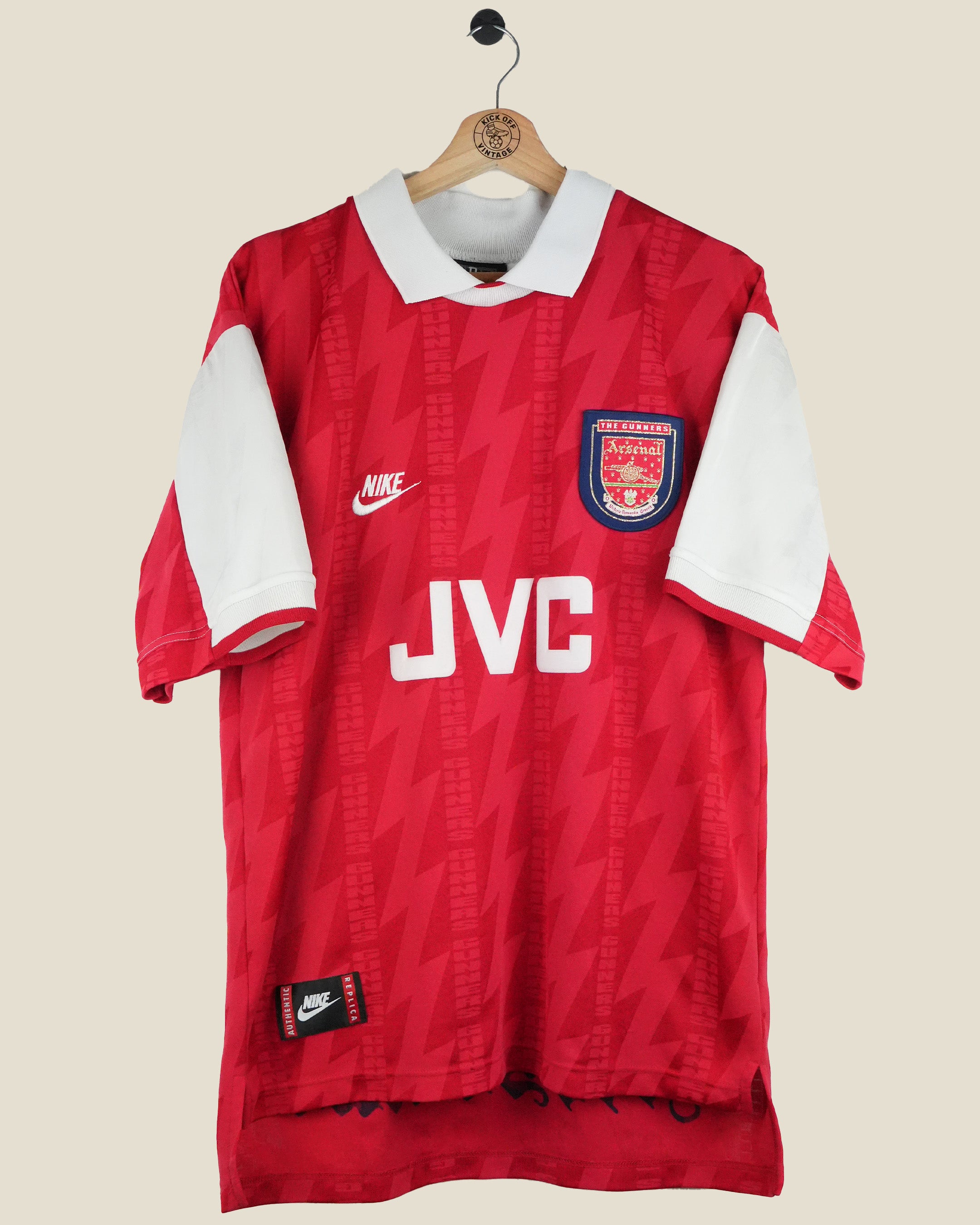 ARSENAL 1994/96 BERGKAMP HOME SHIRT (L) NIKE