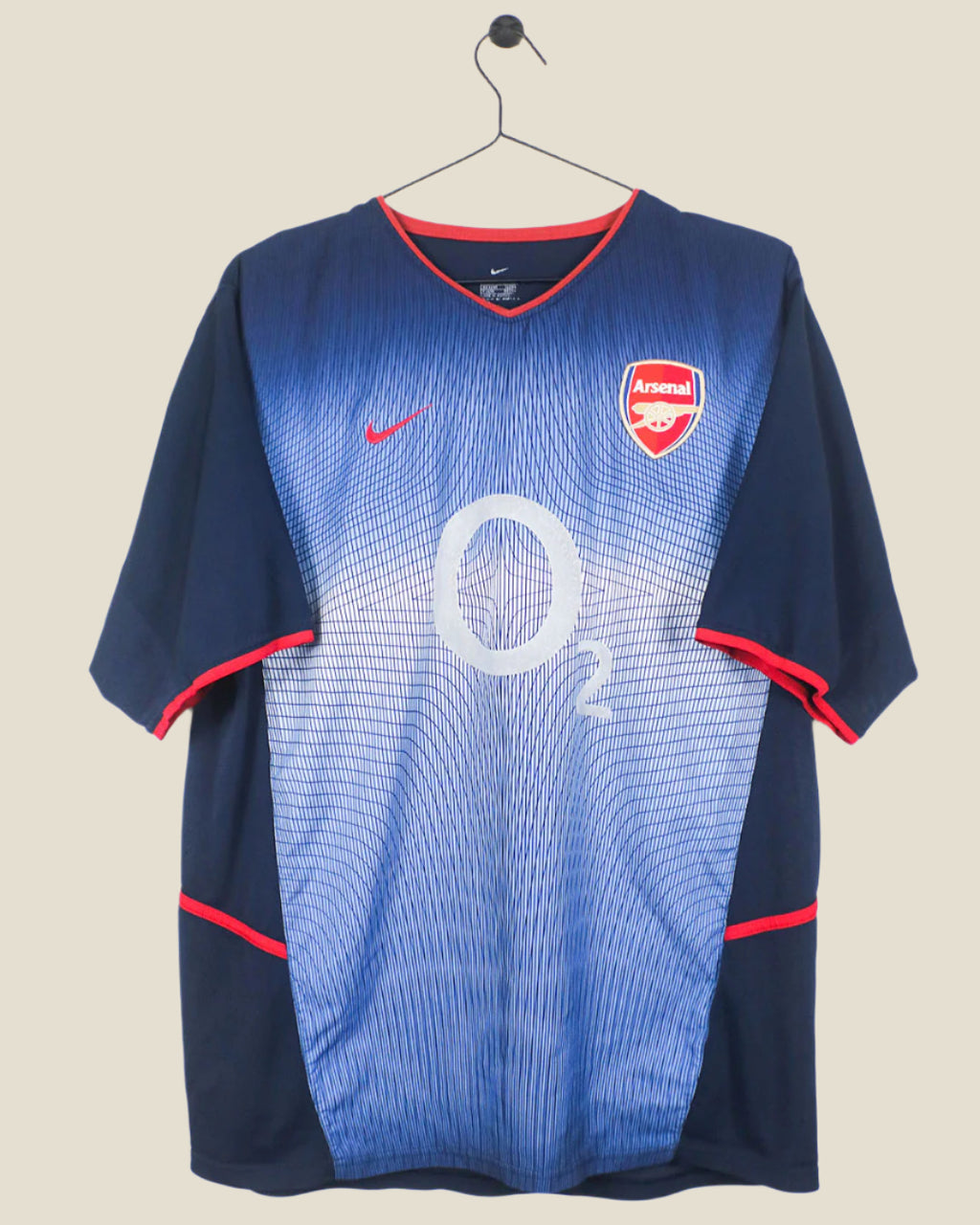 ARSENAL 2002/03 BERGKAMP #10 AWAY SHIRT (L) NIKE