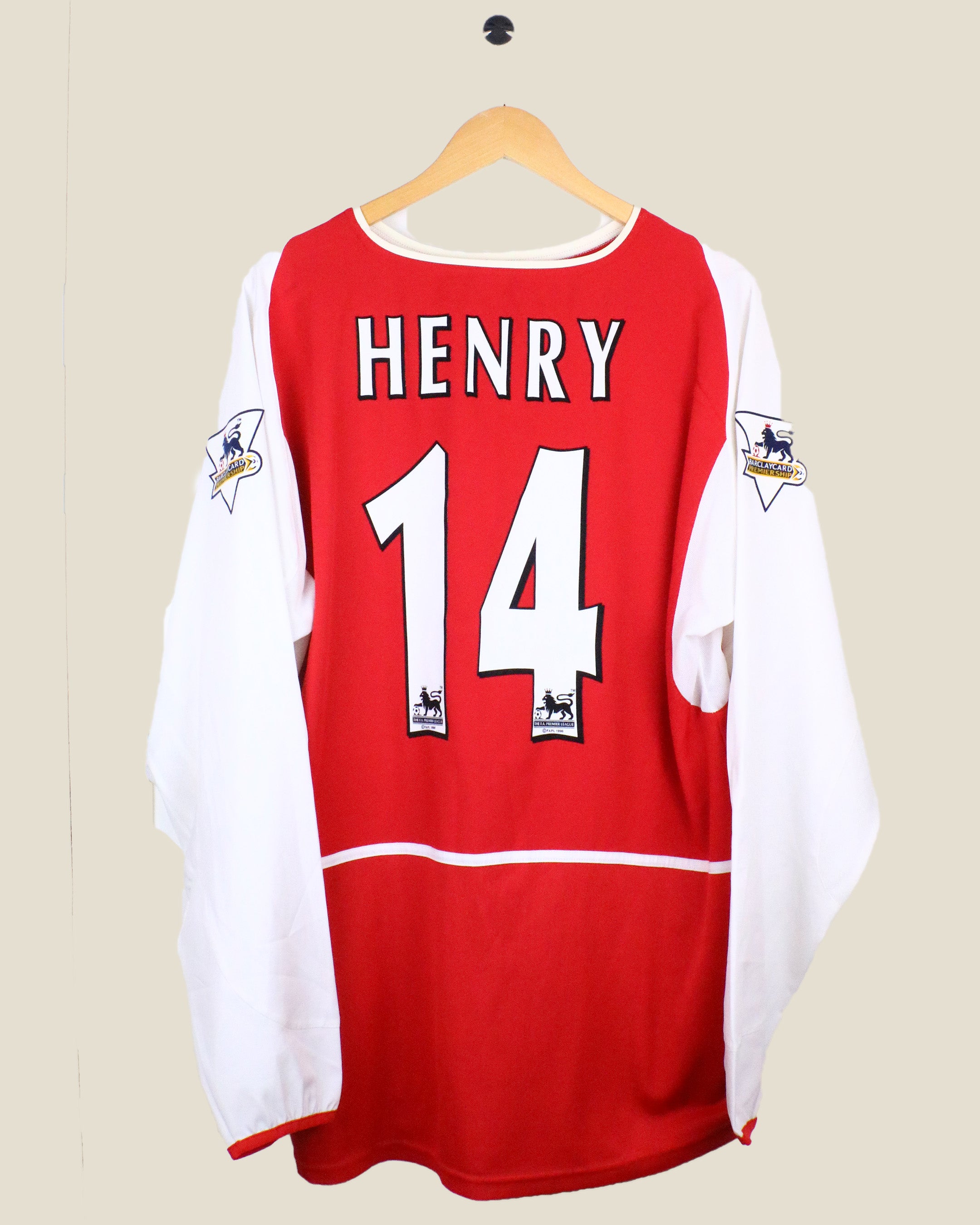 ARSENAL 2002/04 HENRY #14 L/S HOME (XL) NIKE