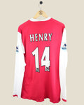 ARSENAL 2007/08 HENRY HOME SHIRT L/S PLAYER ISSUE (XL) NIKE