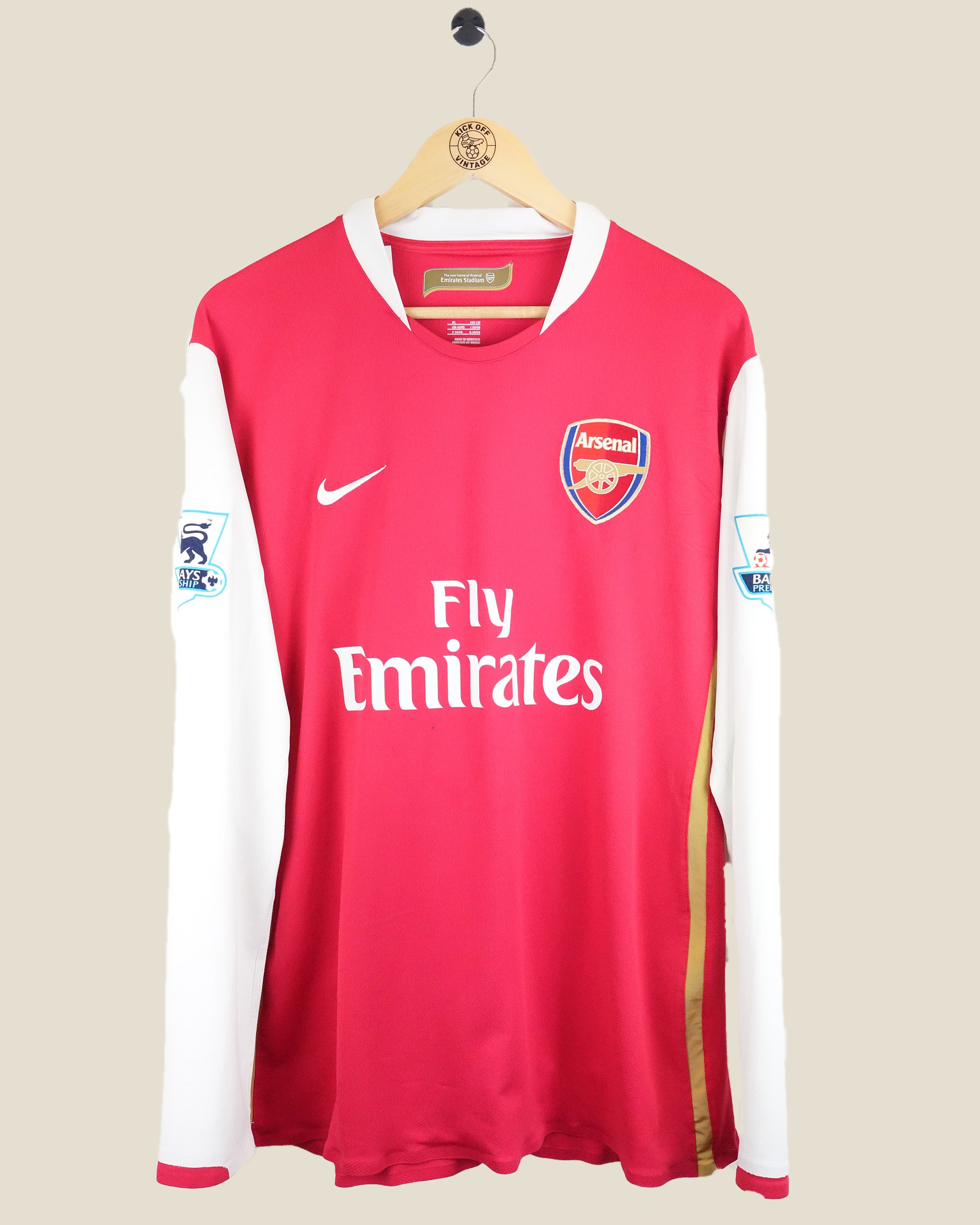 ARSENAL 2007/08 HENRY HOME SHIRT L/S PLAYER ISSUE (XL) NIKE