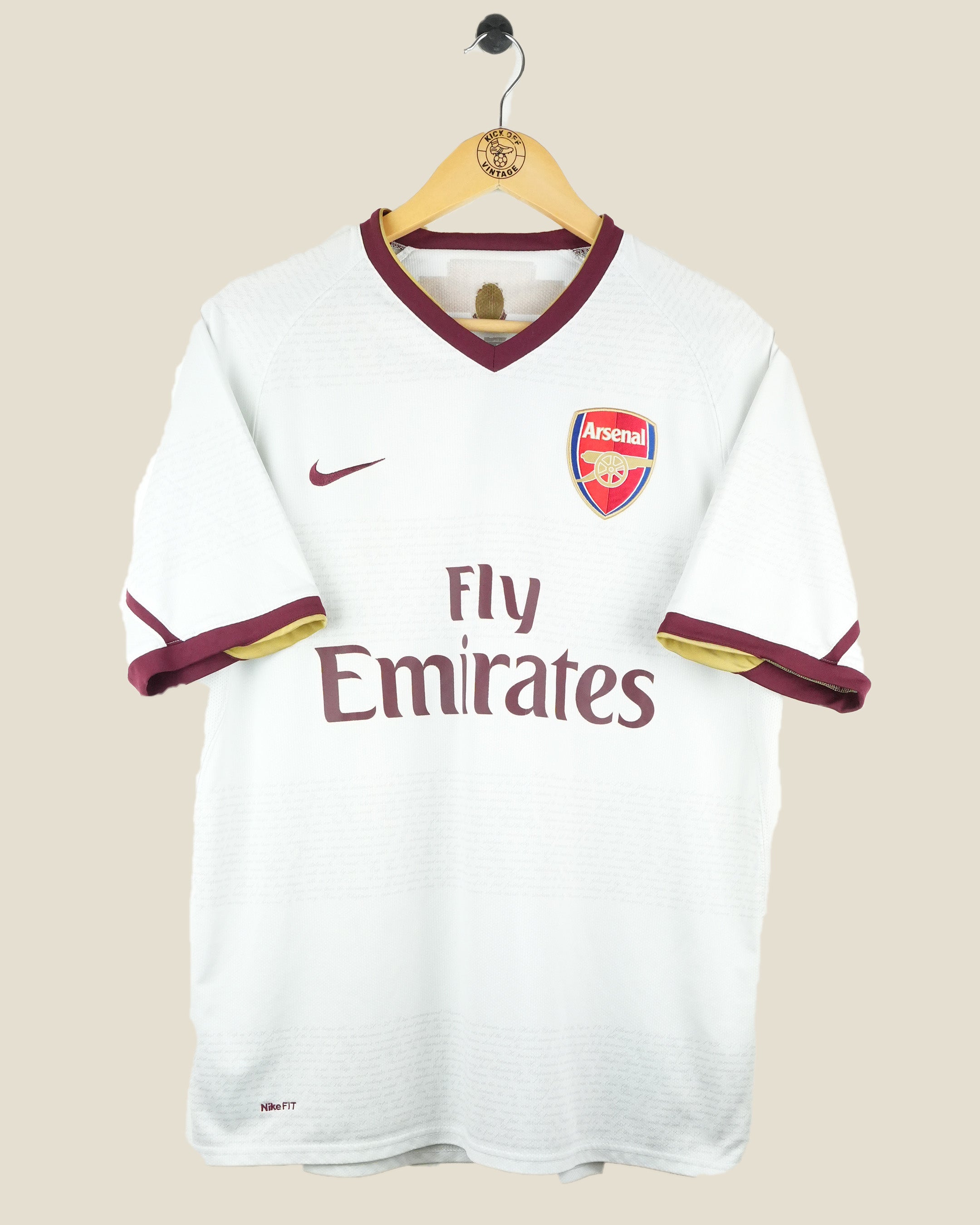 ARSENAL 2007/08 VAN PERSIE AWAY SHIRT (M) NIKE