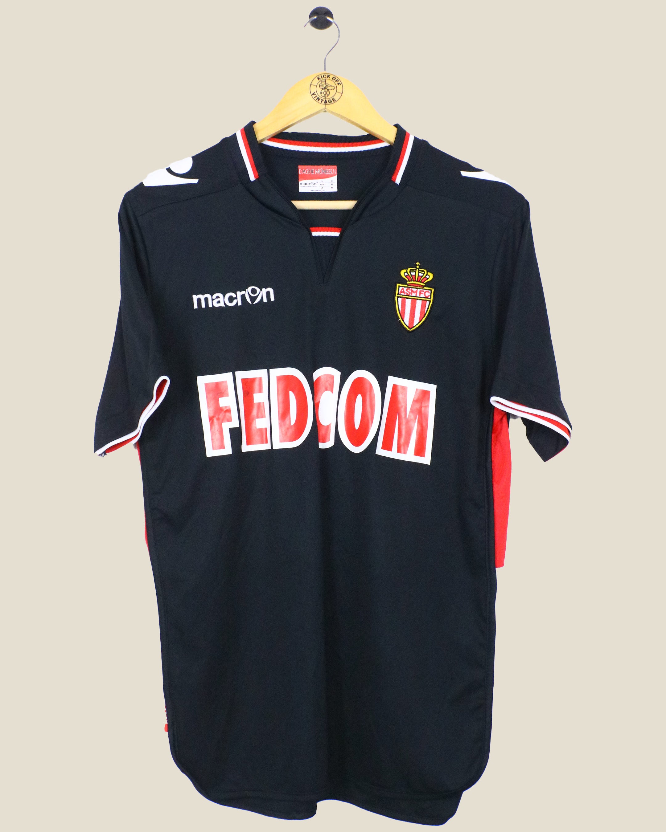 AS MONACO 2013/14 JAMES AWAY SHIRT (M) MACRON