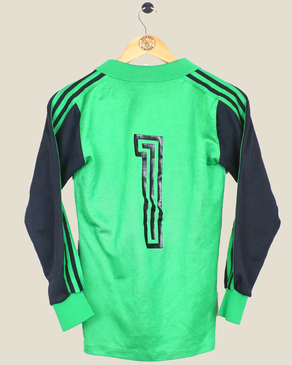 ASTON VILLA 80's OLD KEEPER SHIRT (XS) ADIDAS