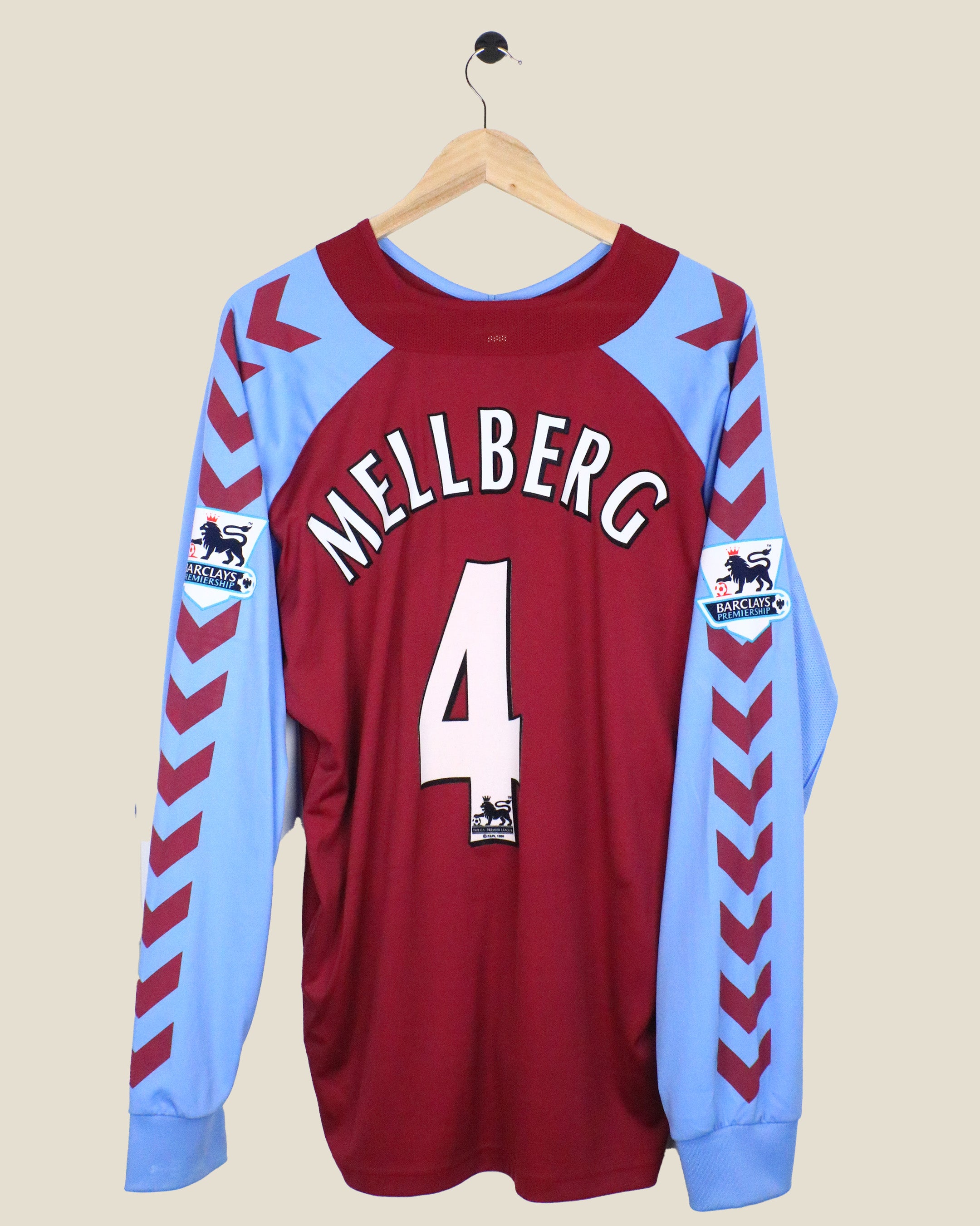 ASTON VILLA 2004/05 MELLBERG L/S HOME (XL) HUMMEL