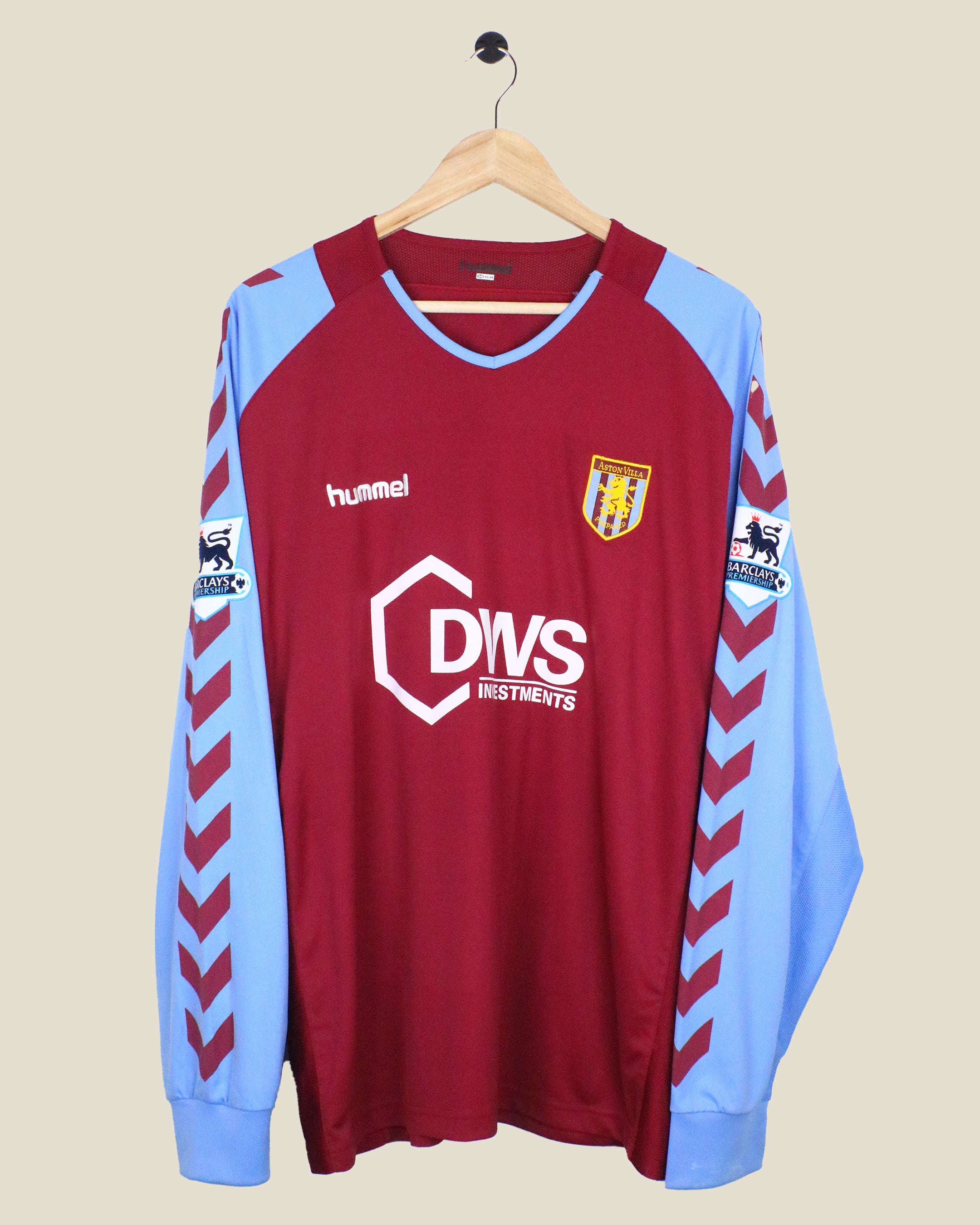 ASTON VILLA 2004/05 MELLBERG L/S HOME (XL) HUMMEL