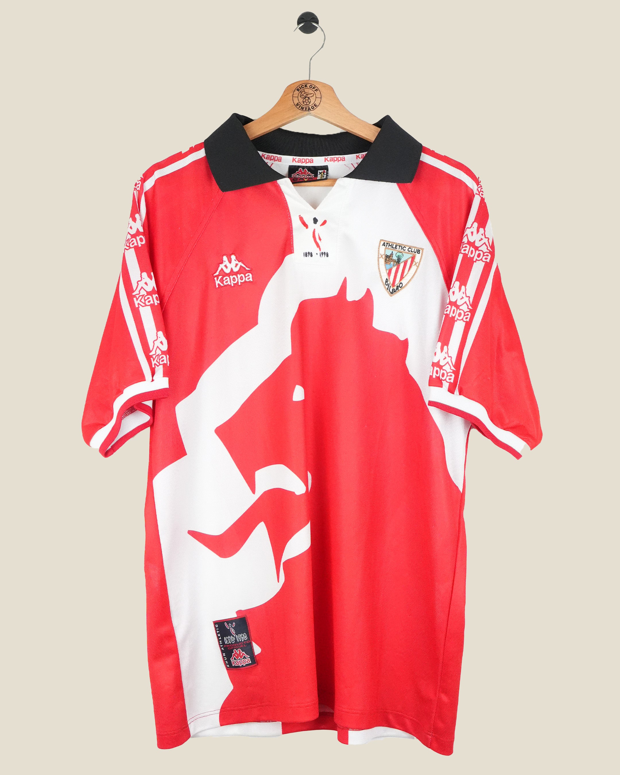 ATHLETIC BILBAO 1997/98 CENTENARY SHIRT (XL) KAPPA