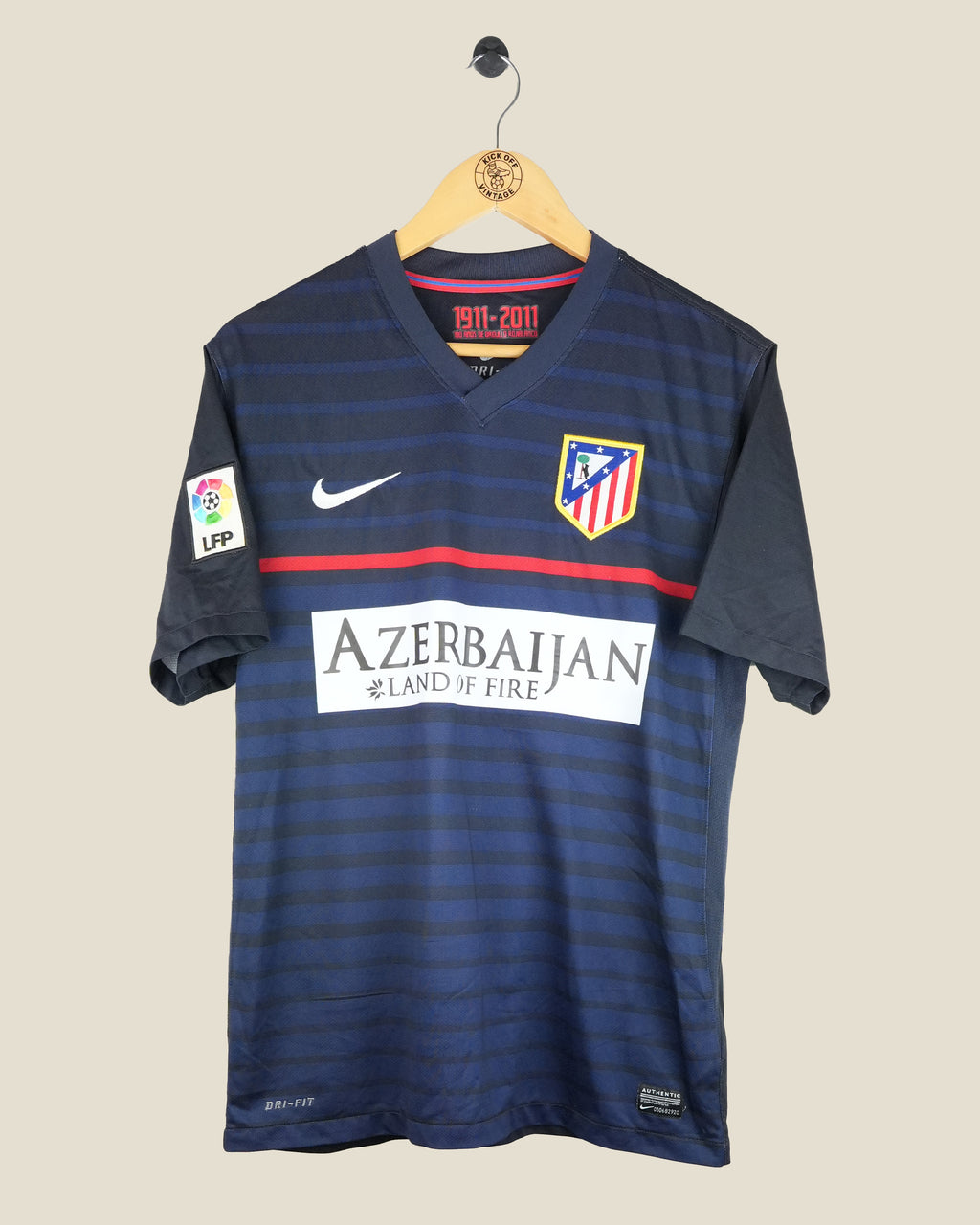 ATLETICO MADRID 2011/12 FALCAO AWAY SHIRT (M) NIKE