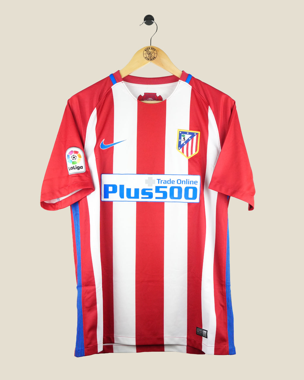 ATLETICO MADRID 2016/17 FILIPE LUIS HOME SHIRT (M) NIKE