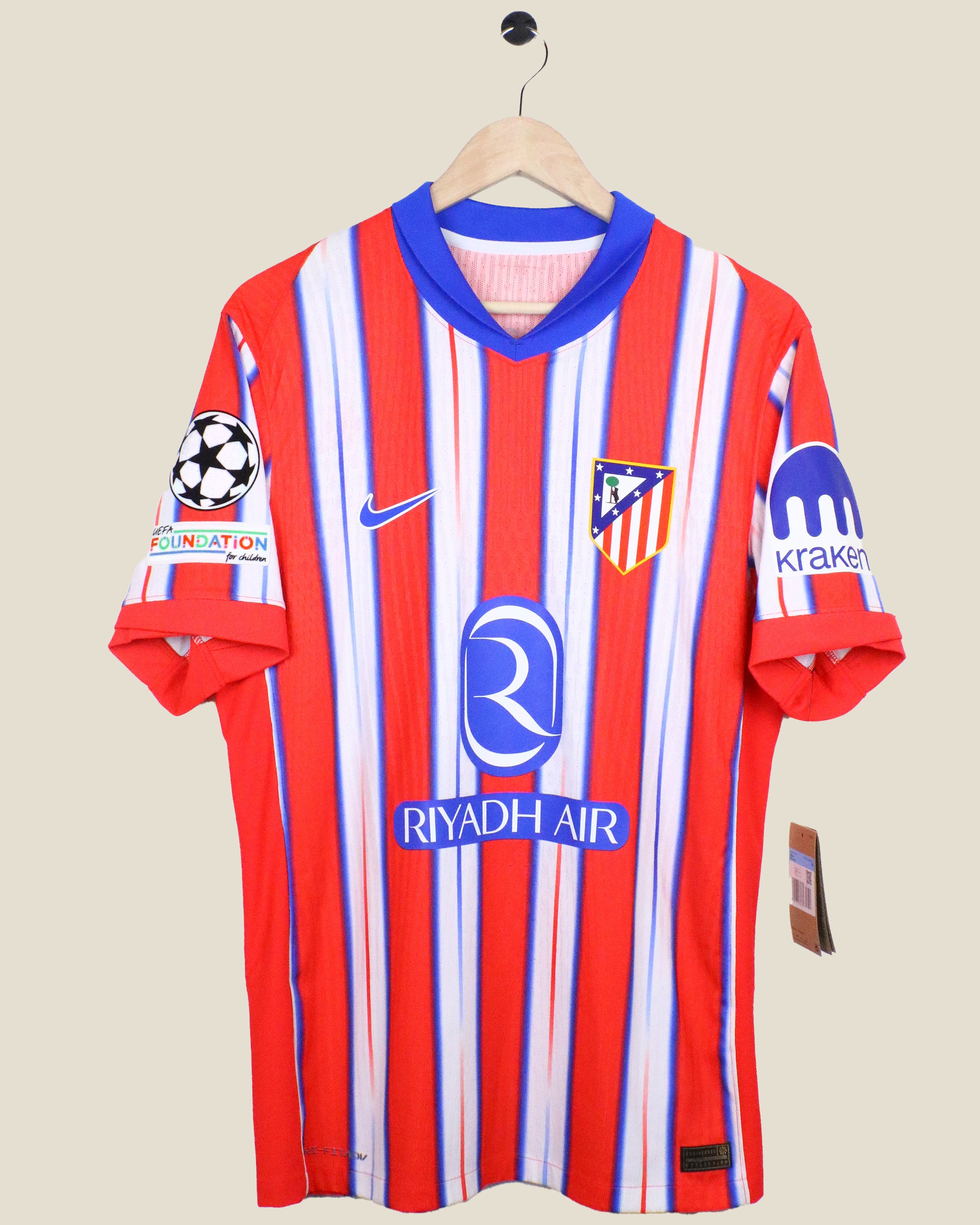 ATLETICO MADRID 2024/25 ALVAREZ #19 UCL HOME PLAYER VERSION *BNWT* (M) NIKE