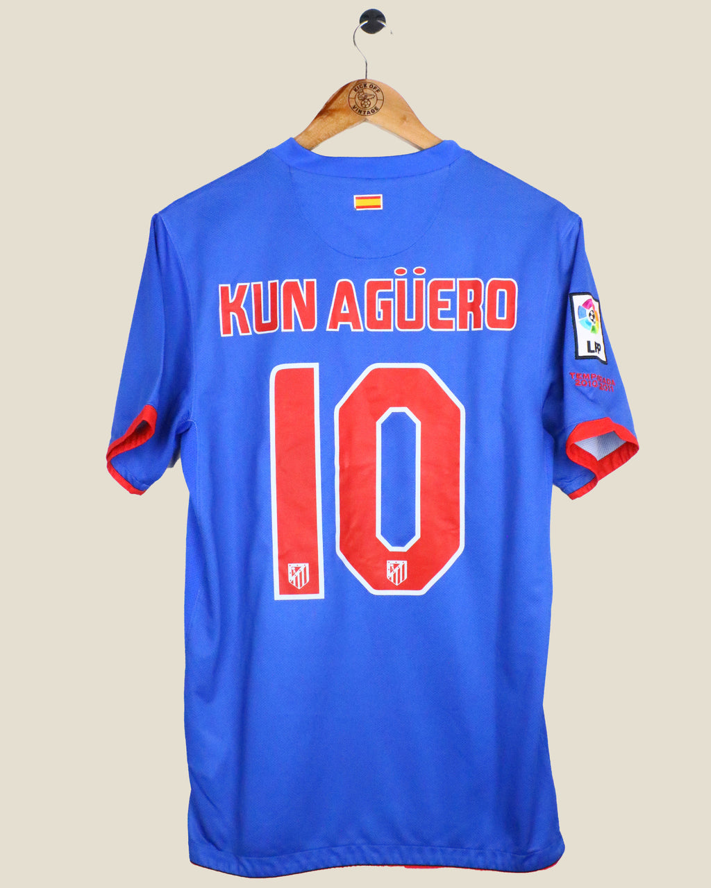 ATLETICO MADRID 2010/11 AGUERO AWAY (S) NIKE