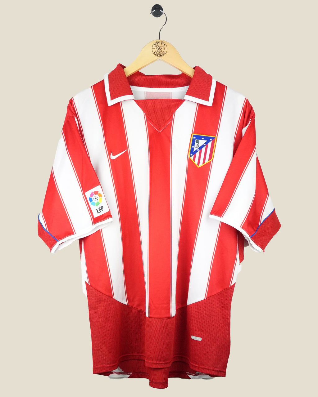 ATLETICO MADRID 2003/04 TORRES HOME SHIRT (L) NIKE