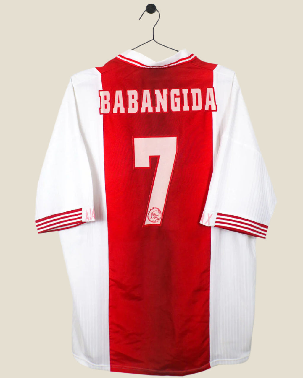 AJAX 1997/98 BABANGIDA #7 HOME SHIRT (XXL) UMBRO
