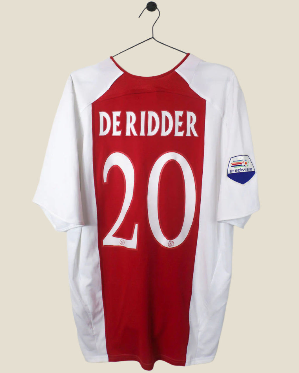 AJAX 2005/06 DE RIDDER #20 HOME SHIRT (XL) ADIDAS
