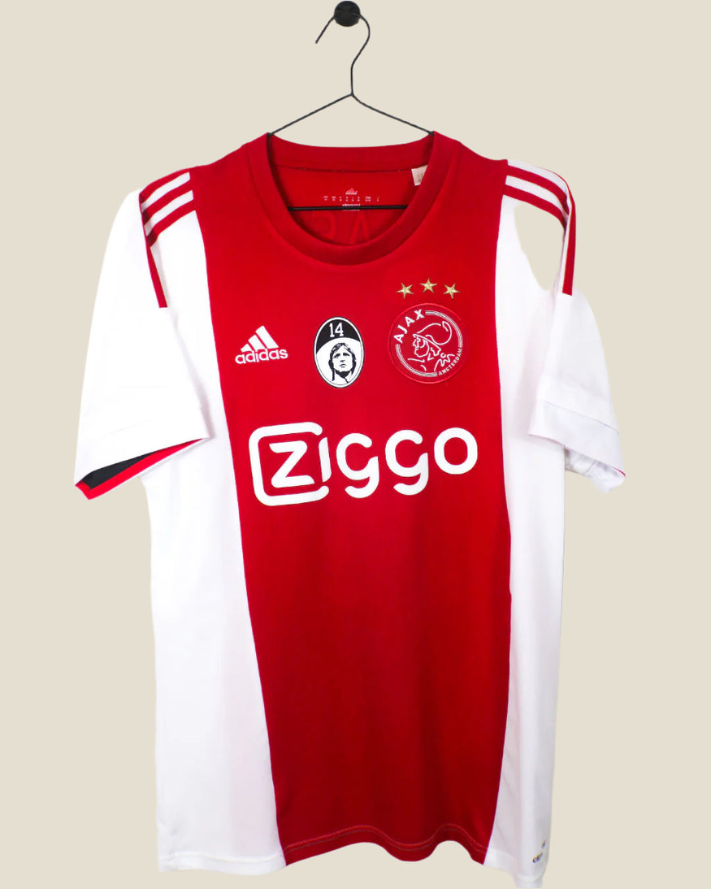 AJAX 2015/16 KLAASEN #10 CRUIJFF TRIBUTE HOME SHIRT (M) ADIDAS