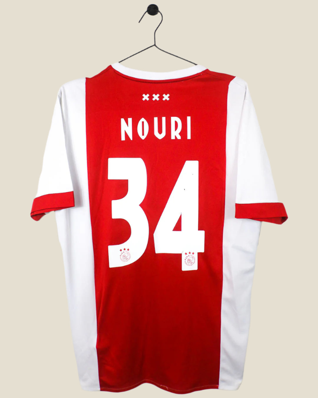 AJAX 2017/18 NOURI #34 HOME SHIRT (L) ADIDAS