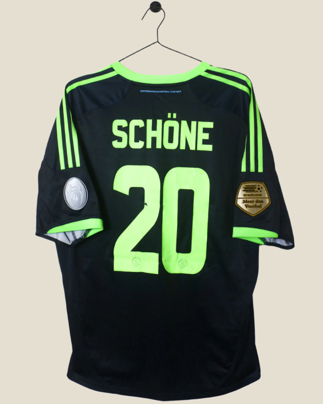 AJAX 2012/13 SCHONE #20 AWAY SHIRT (XL) ADIDAS