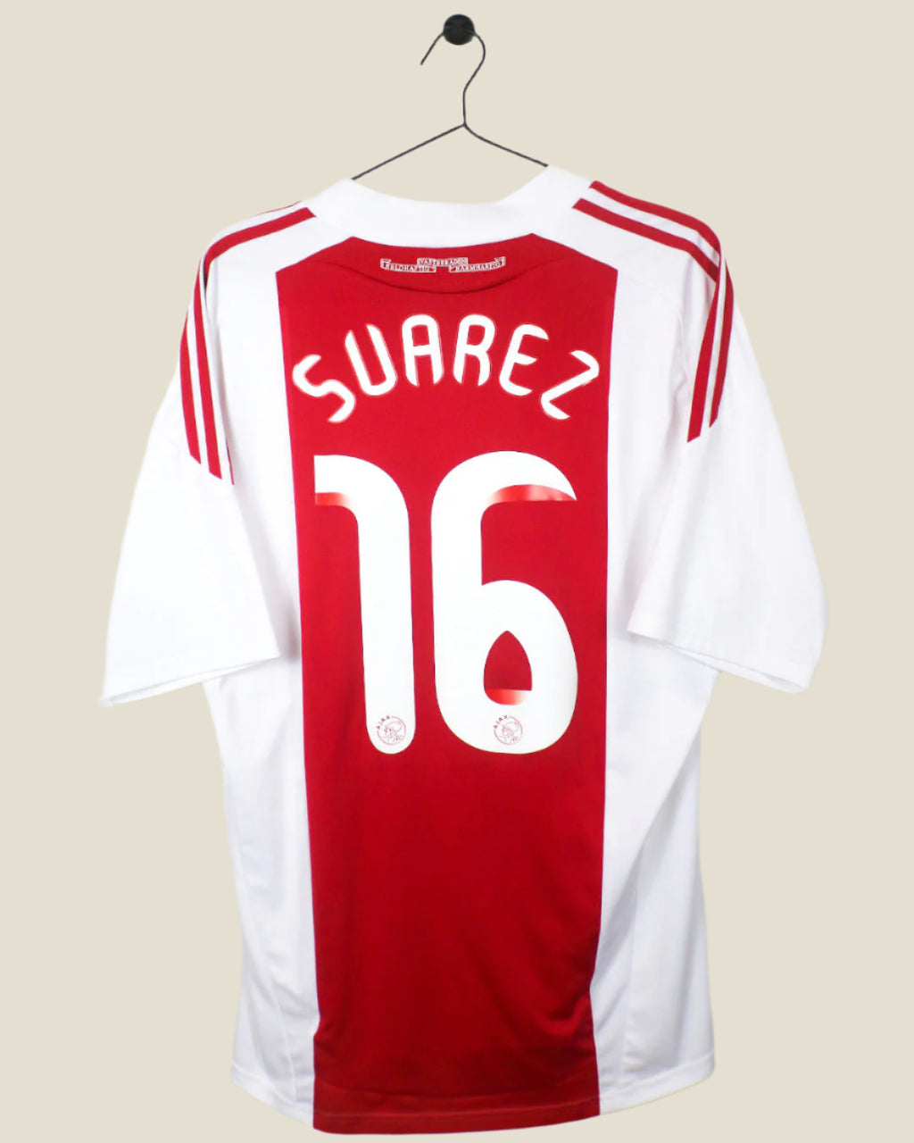 AJAX 2010/11 SUAREZ #16 HOME SHIRT (L) ADIDAS