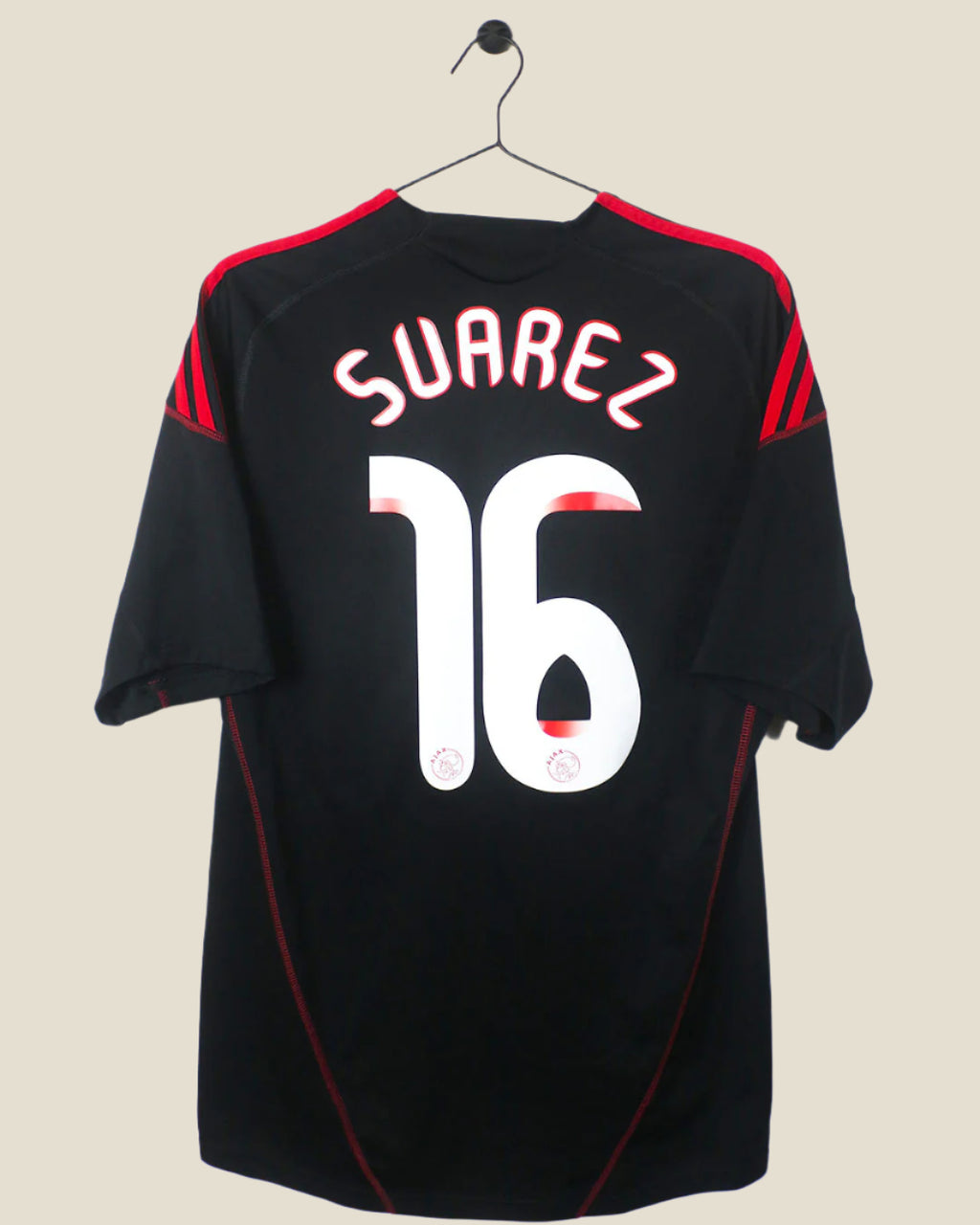 AJAX 2009/10 SUAREZ #16 AWAY SHIRT (M) ADIDAS