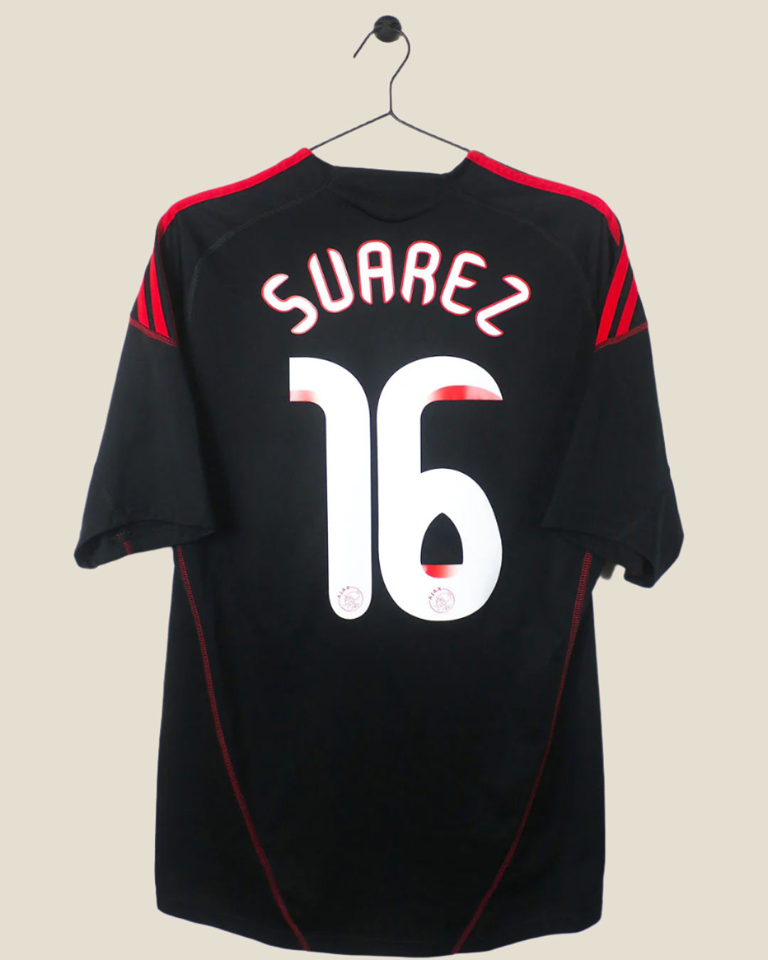 AJAX 2009/10 SUAREZ #16 AWAY SHIRT (M) ADIDAS