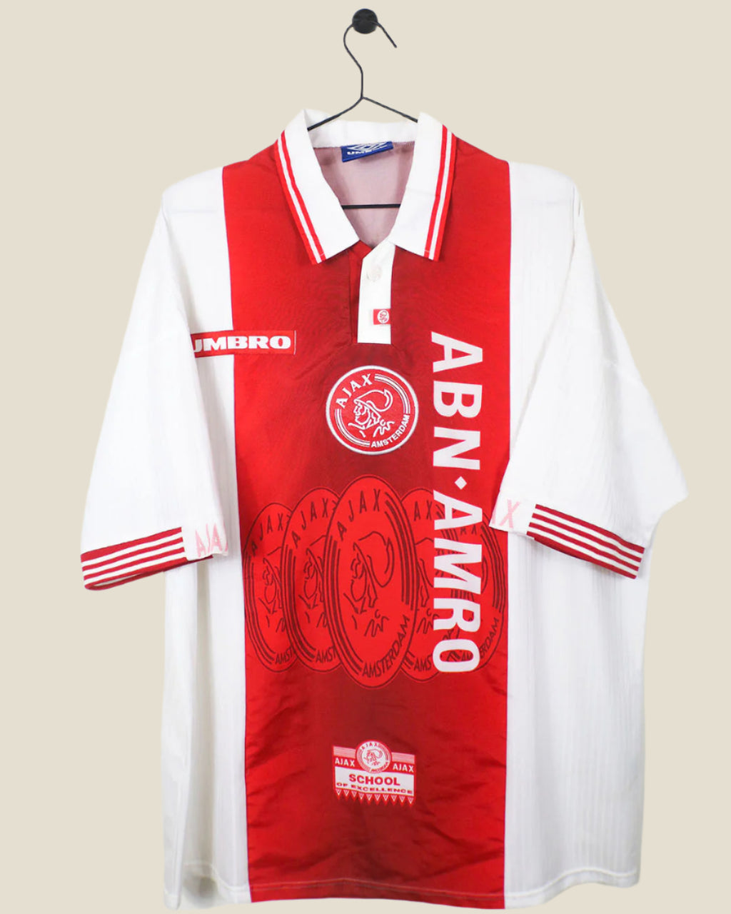 AJAX 1997/98 BABANGIDA #7 HOME SHIRT (XXL) UMBRO