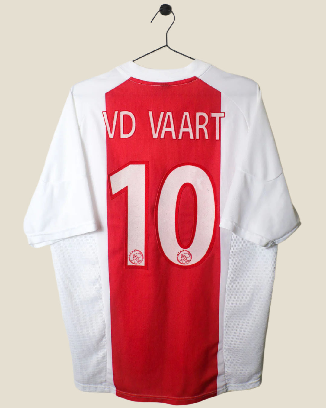 AJAX 2003/04 VAN DER VAART #10 HOME SHIRT (L) ADIDAS