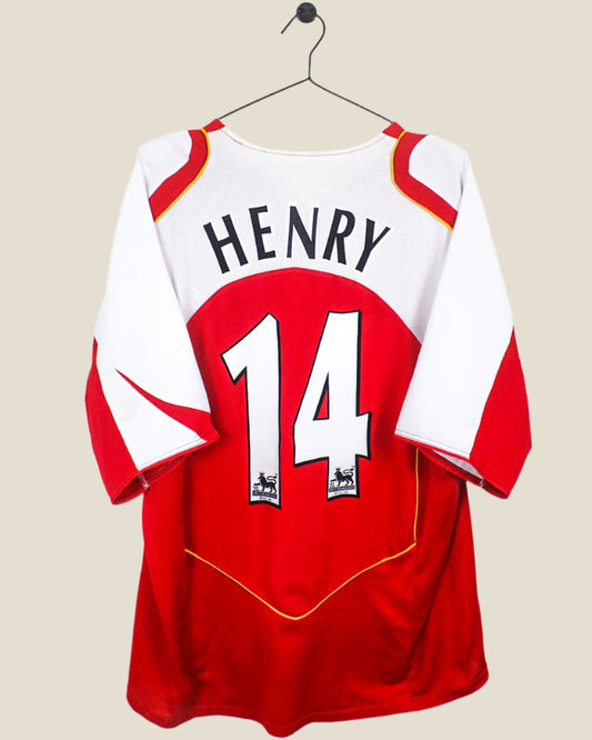 ARSENAL 2004/05 HENRY #14 HOME SHIRT (XL) NIKE