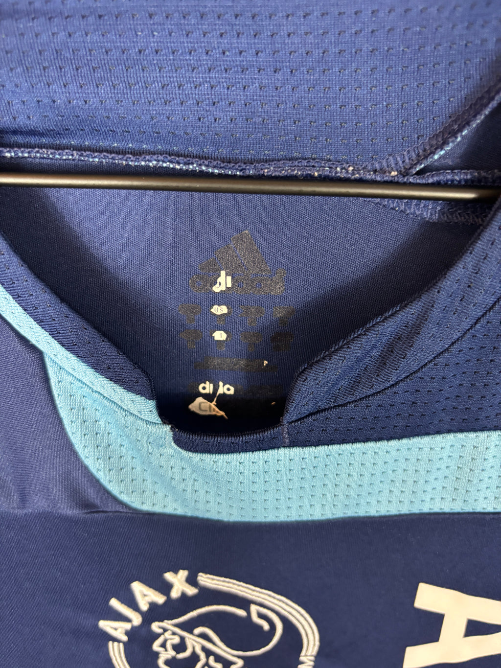 AJAX 2007/08 HUNTELAAR #9 AWAY SHIRT (M) ADIDAS