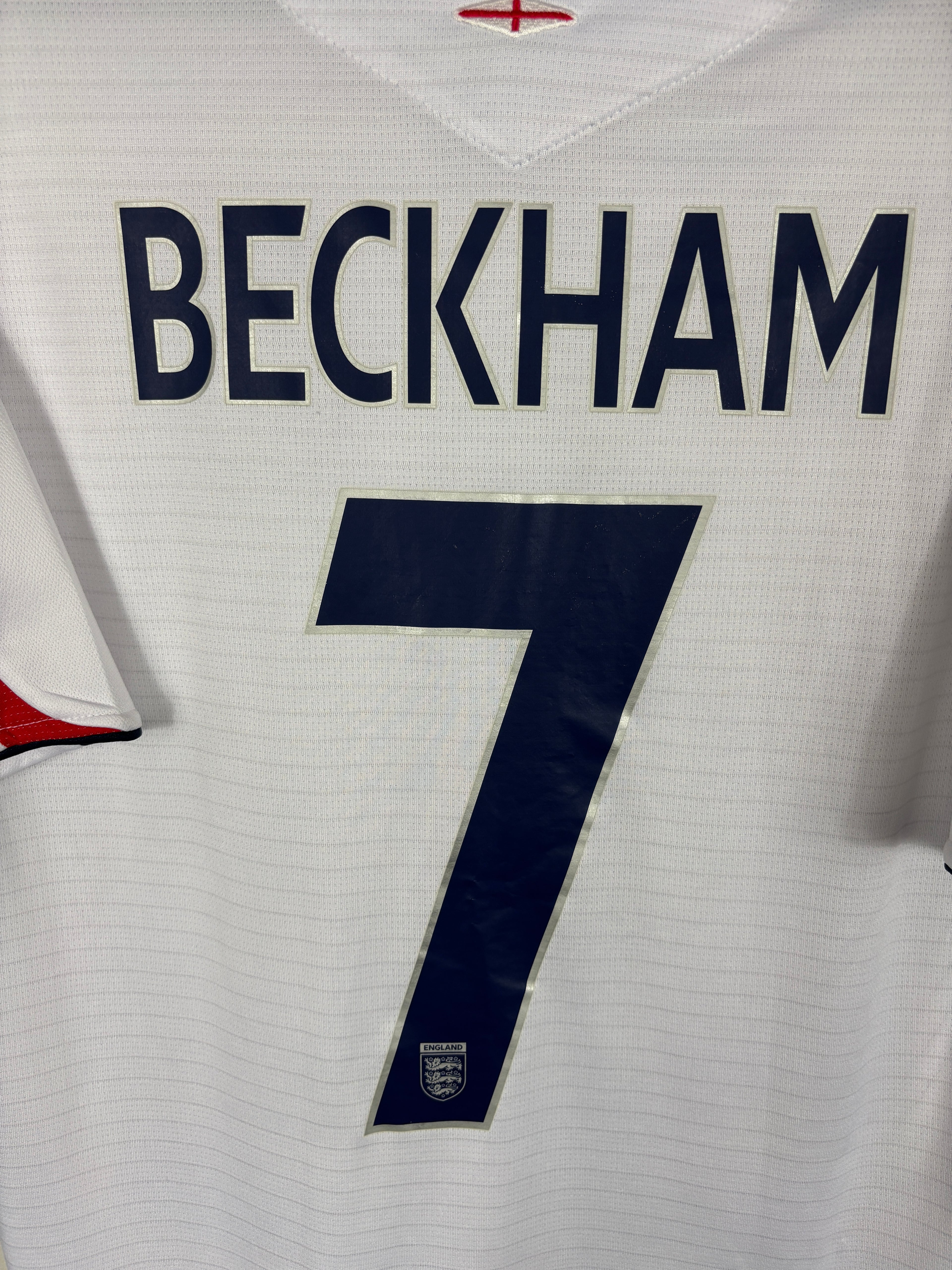 ENGLAND 2006 BECKHAM #7 HOME SHIRT (L) UMBRO