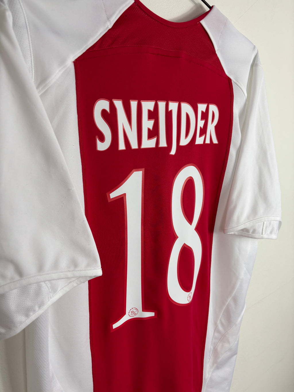 AJAX 2005/06 SNEIJDER #18 HOME SHIRT (M) ADIDAS