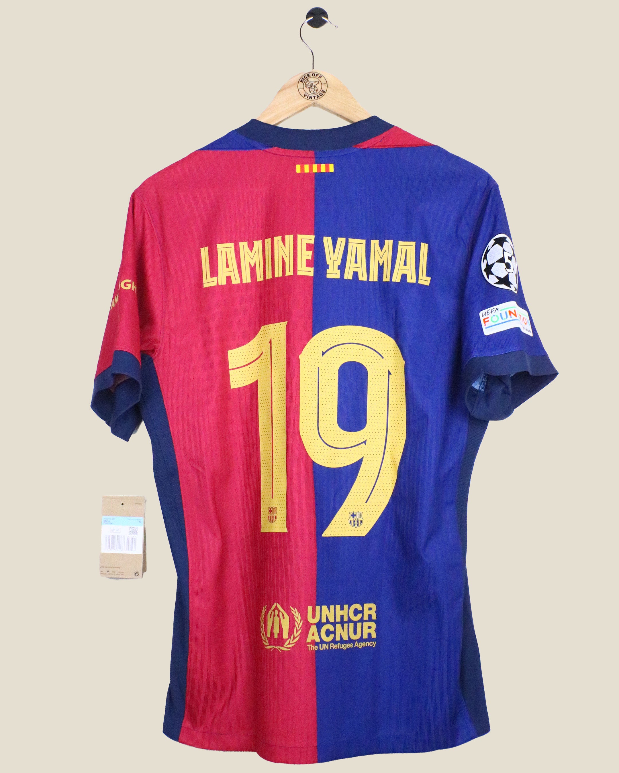 BARCELONA 2024/25 YAMAL UCL HOME BNWT PLAYER VERSION (M) NIKE